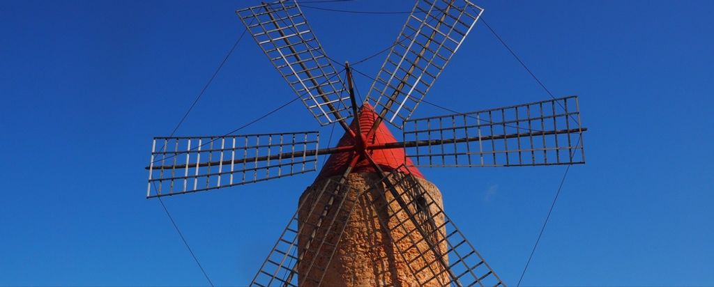 hansepuzzle 65406 - Alte Windmühle Panorama-Puzzle 2000 Teile | Hintergründe Puzzle, 2028 Teile, Hintergründe, 60,0 x 46,0cm mit hochwertiger Au...