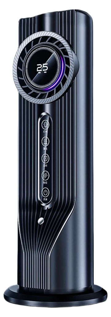 Zimilo Tisch Luftzirkulator mit Sprühnebel, 6 Windstufen, 1–6H Timer, 100ML Tank, LED Display, Leiser USB Ventilator für Schlafen und Büro