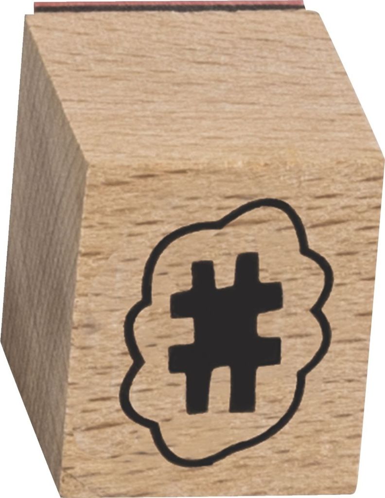 Stempelset Holz Wortspiele Packung mit 3 Stück