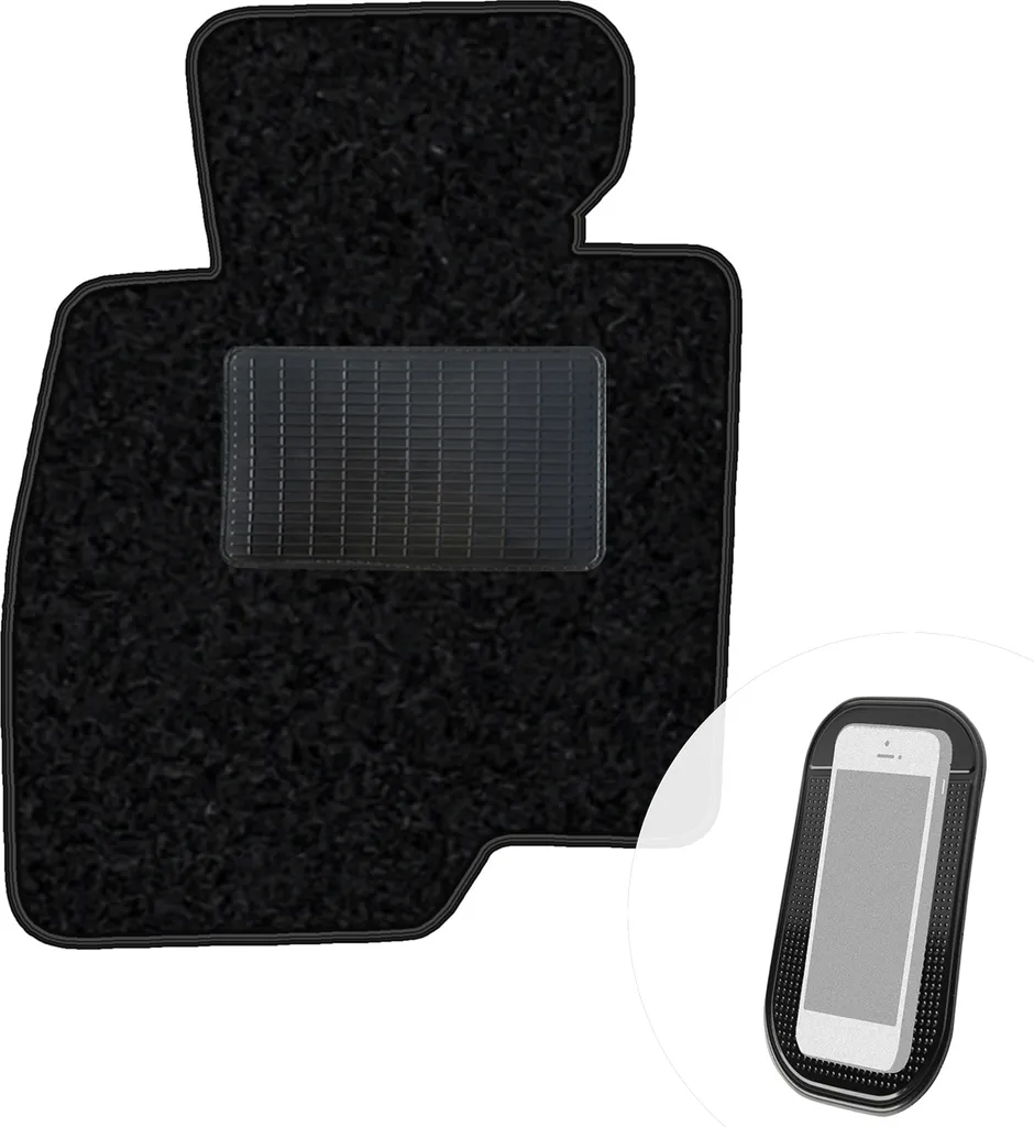 Tappetino Moto-MOLTICO Mazda 3 III - Nero Velours Lato Guida 2013-18
