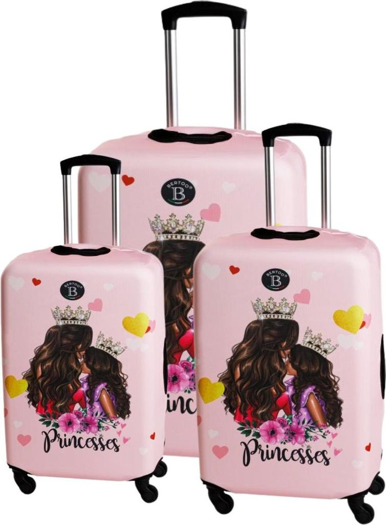 BERTOO Reisekofferhülle - Princess 3er Set (M, L, XXL) Produktbild 
