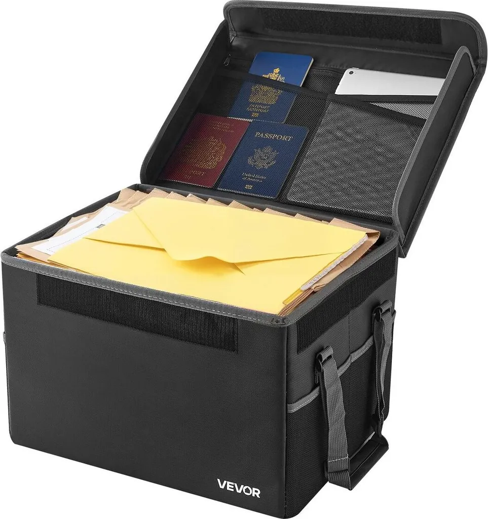 Boîte ignifuge 1000 pour documents, protection thermique et étanchéité