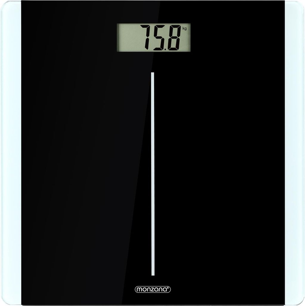 Pèse personne balance digitale noir 180kg 4 capteurs écran Image du produit 