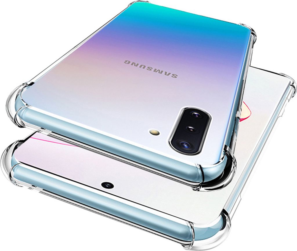 Galaxy Note 10 Hülle, LaimTop Crystal Transparent Weich TPU Bumper Stoßfest Fallschutz Schutzhülle für Samsung Galaxy Note 10