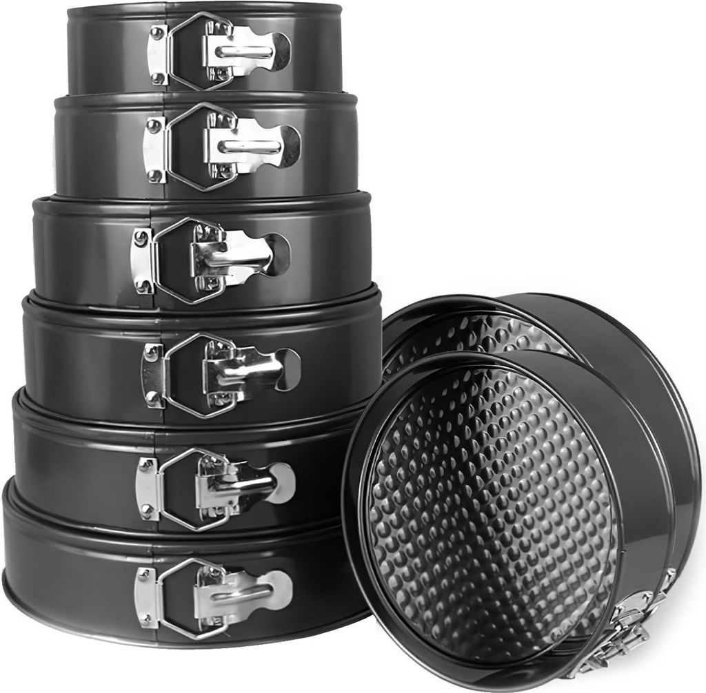 Brotbackform Kuchenform Springform Backformen Boden Antihaftbeschichtet Leakfest8ps Rund Wabenboden Backform aus Verdicktem Kohlenstoffstahl 280°