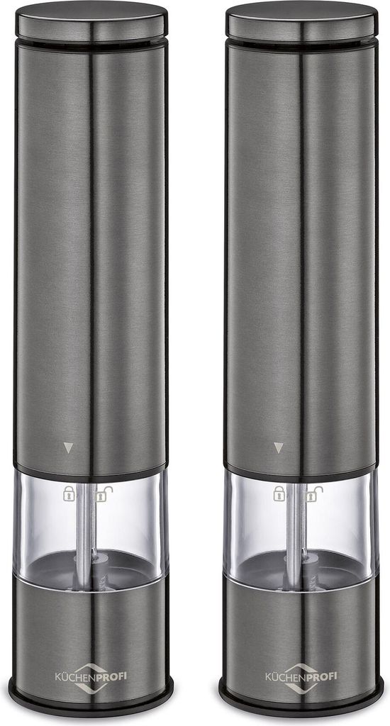 Küchenprofi Pfeffermühle und Salzmühle BOSTON elekt. grau Produktbild 
