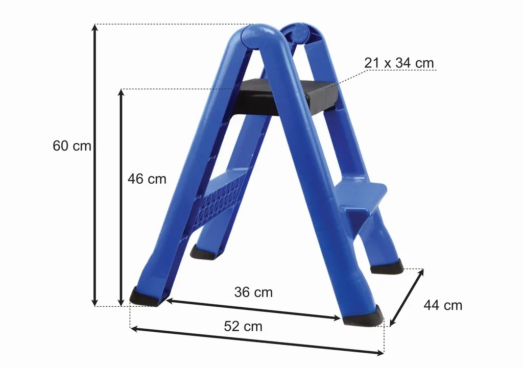 Escabeau de sécurité GEKO G02430 ultra compact charge max 150 kg