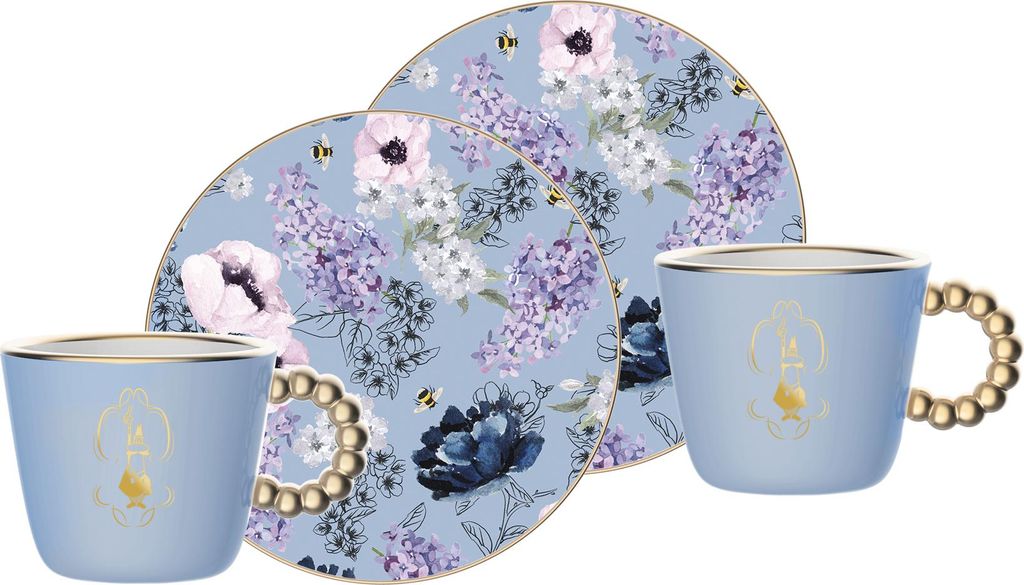 Bialetti BRID001, Set, 0,08 l, Blau, Porzellan, Tasse, Immagine del prodotto 