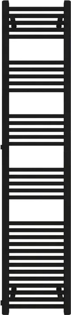 A black radiator on a white background.