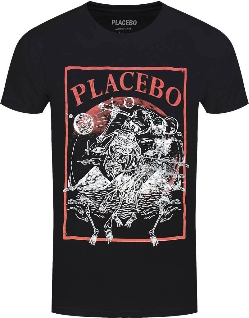 Placebo - "Astro" T-Shirt für Herren/Damen Uni RO2507 (XXL) (Schwarz)