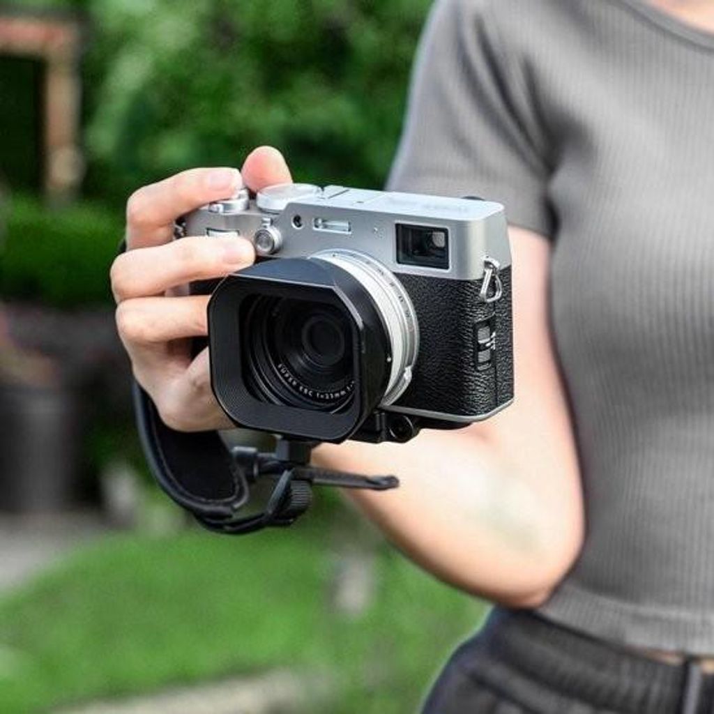Gegenlichtblende aus Aluminium mit Kappe für Fujifilm X100VI, X100V und X100F Kameras – Ersetzt die Gegenlichtblende LH-X100 – 49-mm-Filter ...