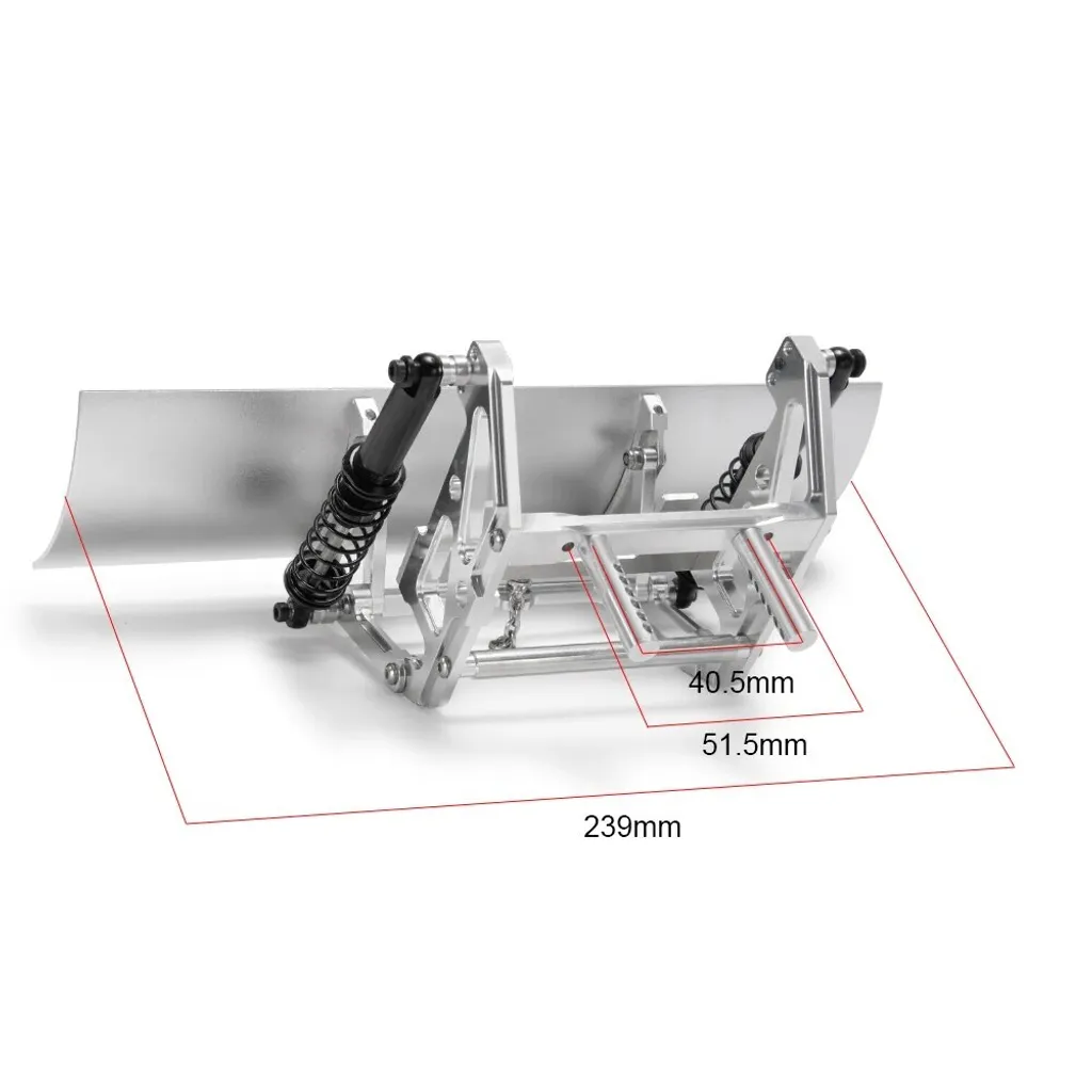 Pelle à neige Servo en métal argenté, pièce de modification robuste - 5