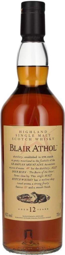 Blair Athol 12 Years Old Highland Single Malt Scotch Whisky 43,00 % 0,70 Liter