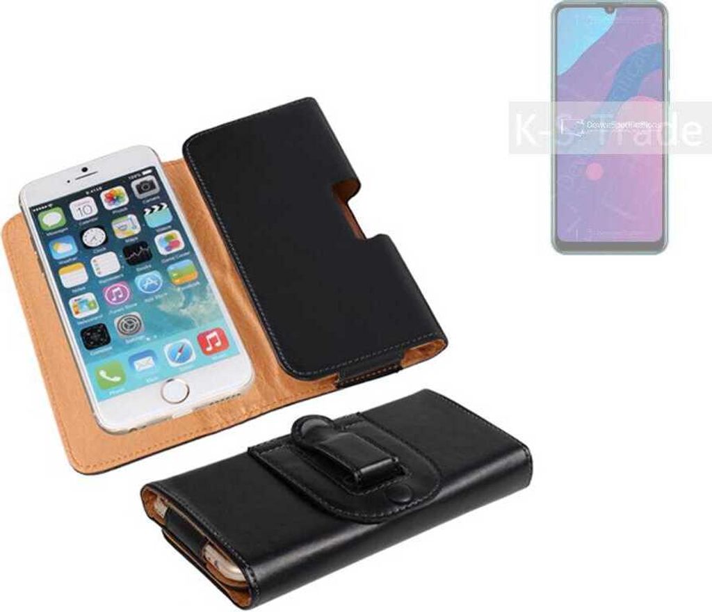 K-S-Trade Schützhülle Handyhülle kompatibel mit Huawei Honor 9A Holster Gürtel Tasche Schutzhülle Handy-Tasche Smartphone Case Seitentasche