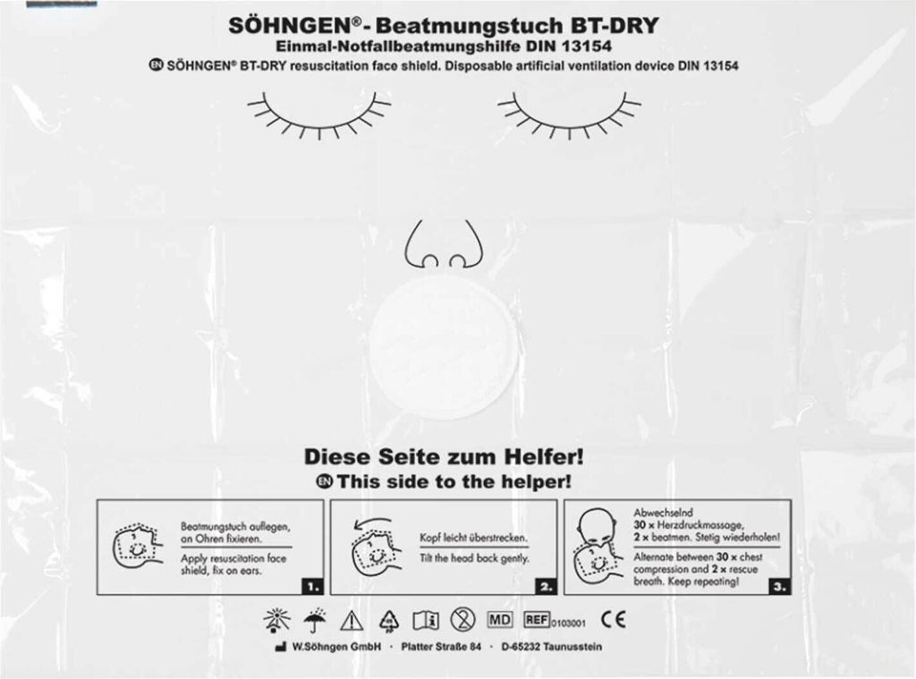 SÖHNGEN Beatmungstuch BT-DRY | Packung (1 Stück)