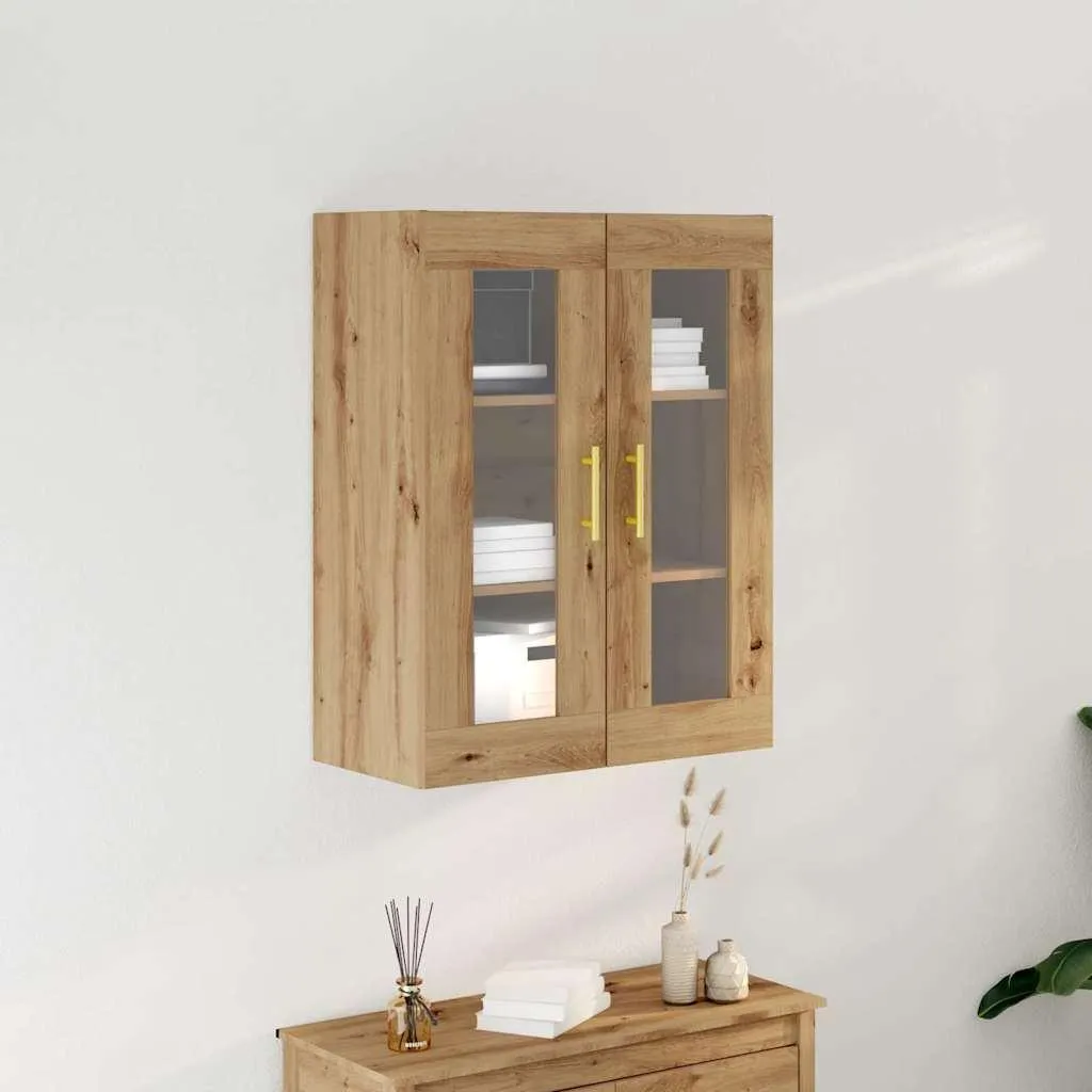 vidaXL Armadio a muro in rovere lavorato a mano 69,5 x 34 x 90 cm