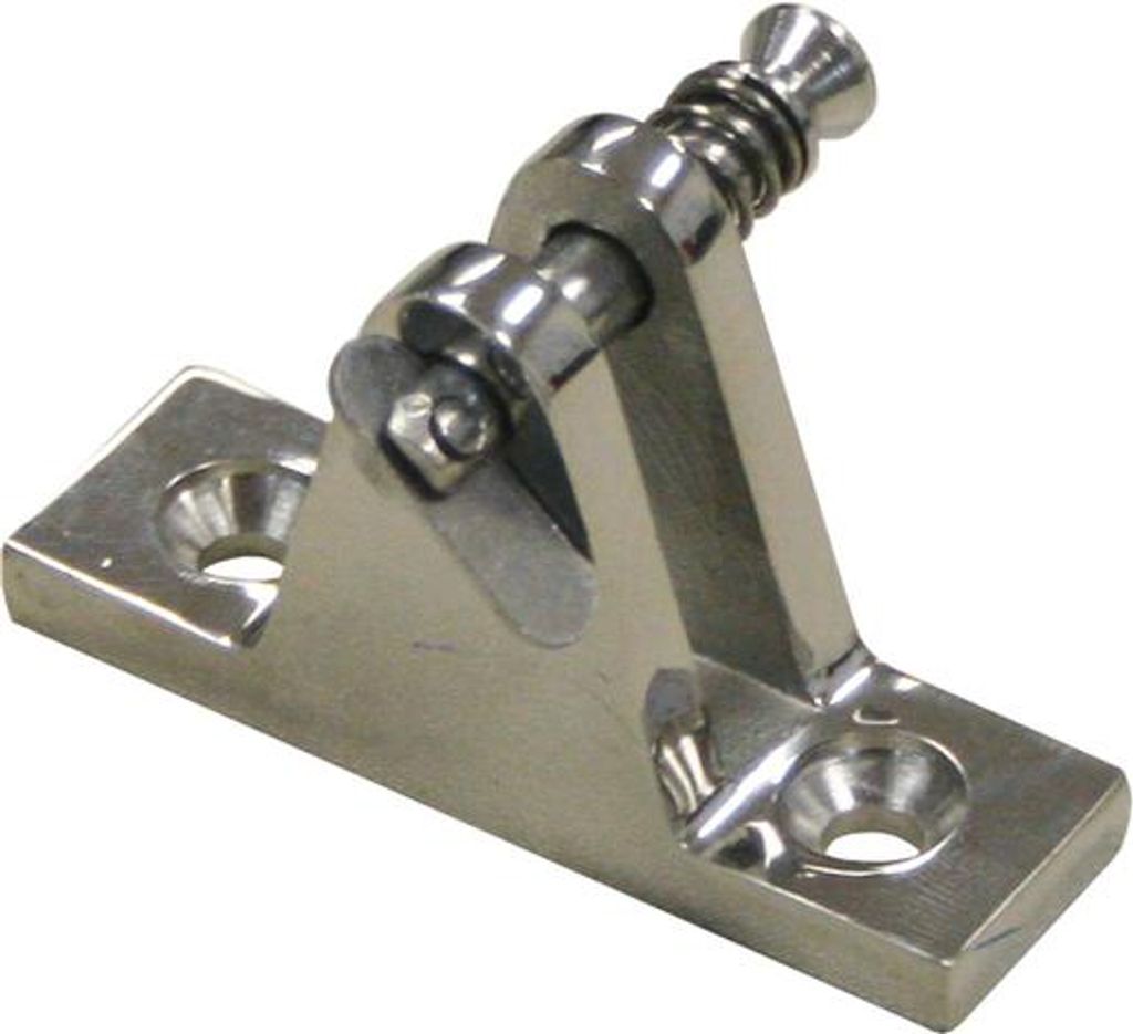 Verdeckbeschlag mit Sicherungsbolzen Edelstahl V4A Produktbild 
