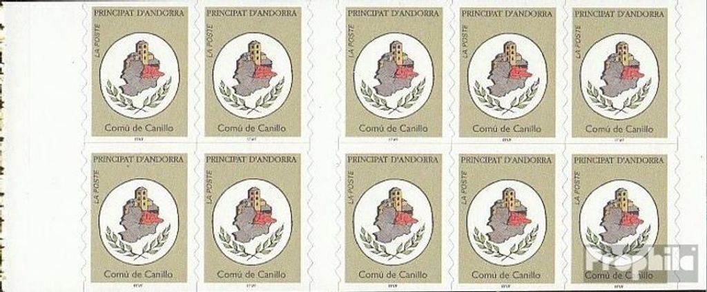 Briefmarken Andorra - Französische Post 1996 Mi MH0-6 (kompl.Ausg.) postfrisch Freimarken: Wappen