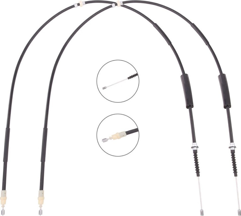RIDEX Handbremsseil Seilzug Feststellbremse für FORD MONDEO III Kombi (BWY) Hinten 124C1092