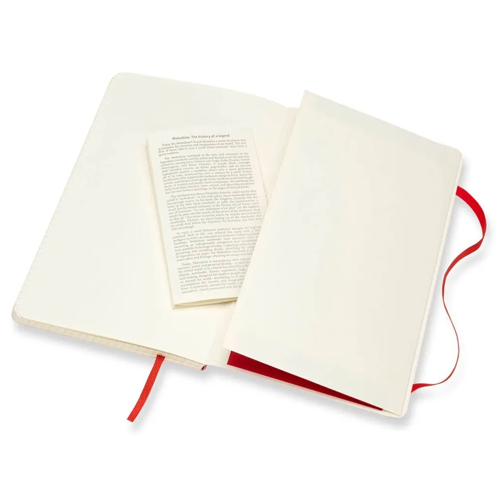Moleskine Classic Notebook Large Squared Scarlet Red - Carta Avorio 70g - 16