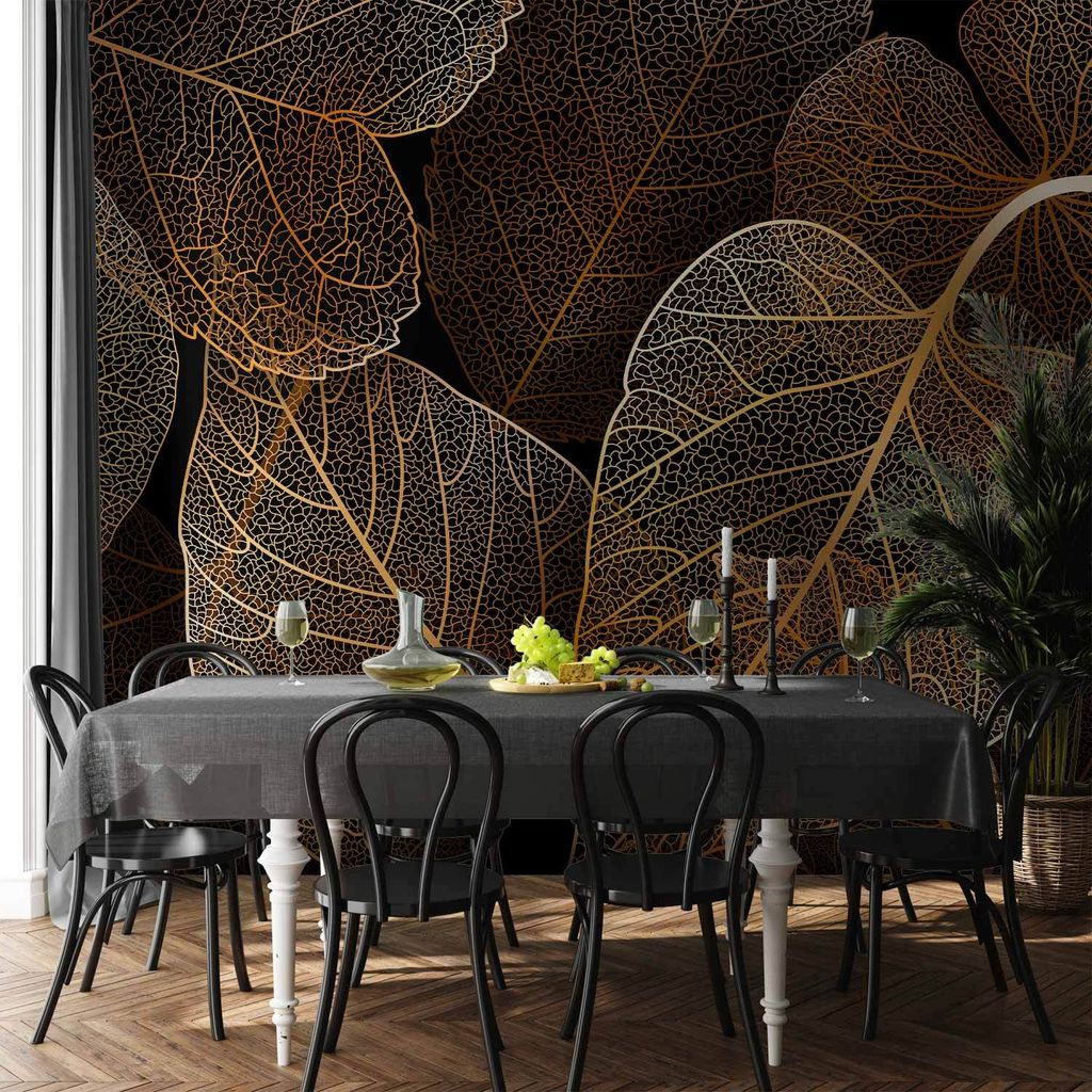 Vlies Fototapete - Nature in My Home - First Variant 400x280 cm Blätter b-C-10043-a-a