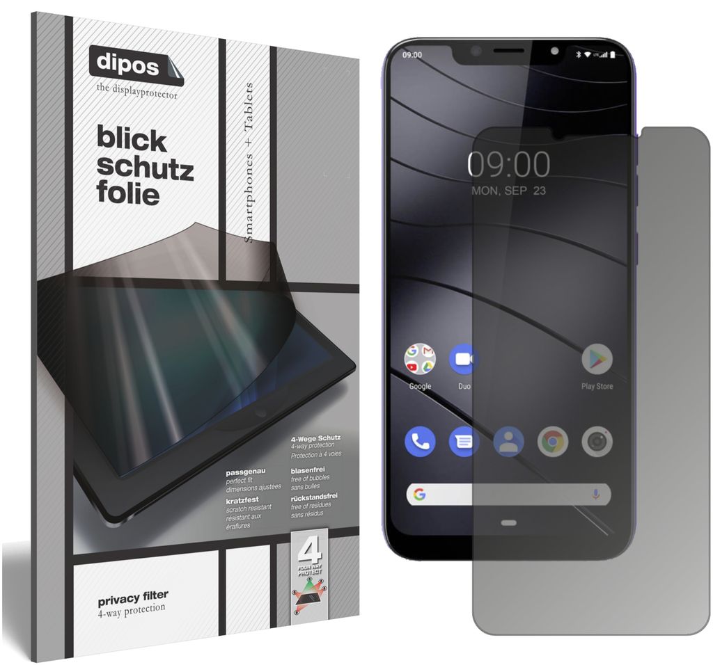 Blickschutzfolie für Gigaset GS195 matt Schutzfolie Folie Display Schutz dipos