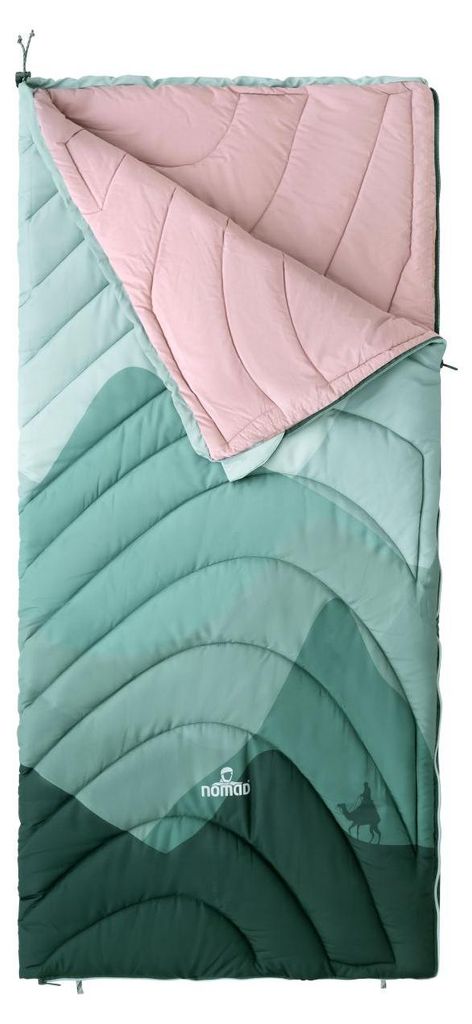 NOMAD® Bronco Junior Kinderschlafsack Waldgrün Weiches Produktbild 
