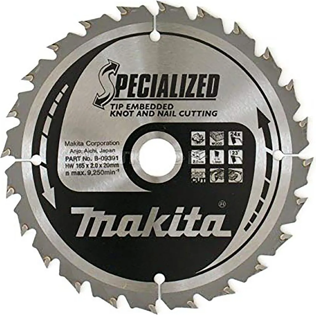 Lame de scie circulaire 165mm Makita SPECIALIZED B-33093 pour Bois