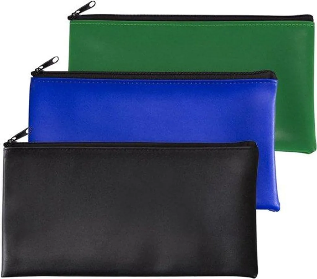 Organisez vos petits objets avec ce lot de 3 porte-monnaie 28x16 cm zip