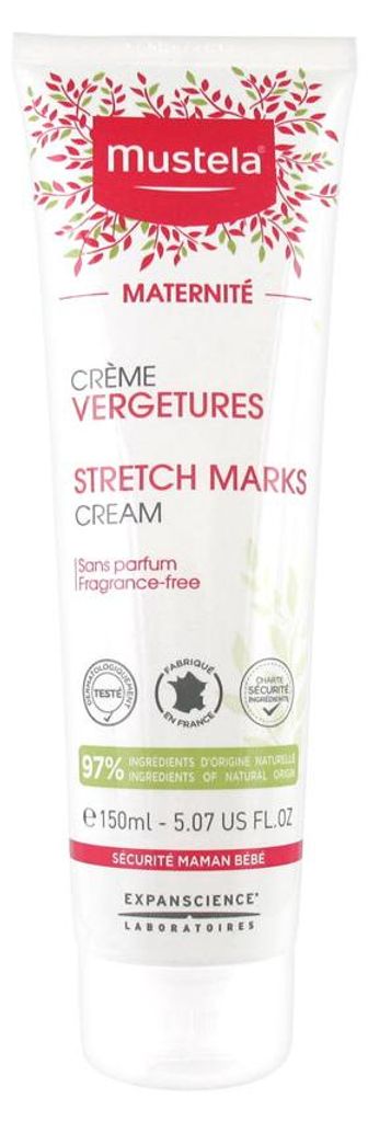 Mustela zwangerschaps Striemen Creme Parfumvrij (150 ml) Productafbeelding 