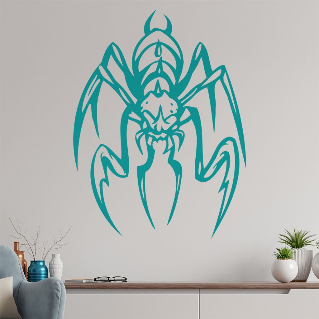 Spinnen Vieh Wandtattoo in 6 Größen - Wandaufkleber Wall Sticker - Dekoration, Küche, Wohnzimmer, Schlafzimmer, Badezimmer