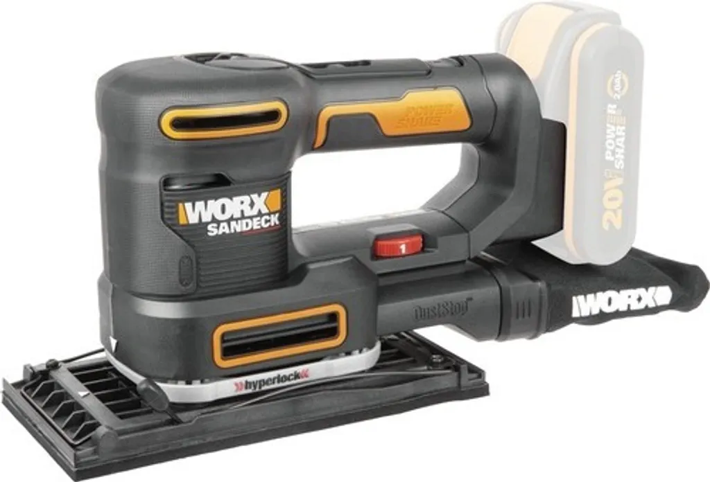 Ponceuse multifonction sans fil Worx 20V WX820.9 Basic avec accessoires - 4