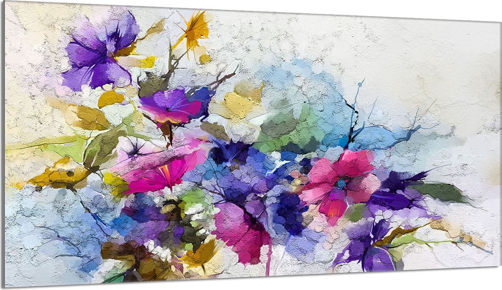 Glasherdplattenschutz 90x52 Blumen