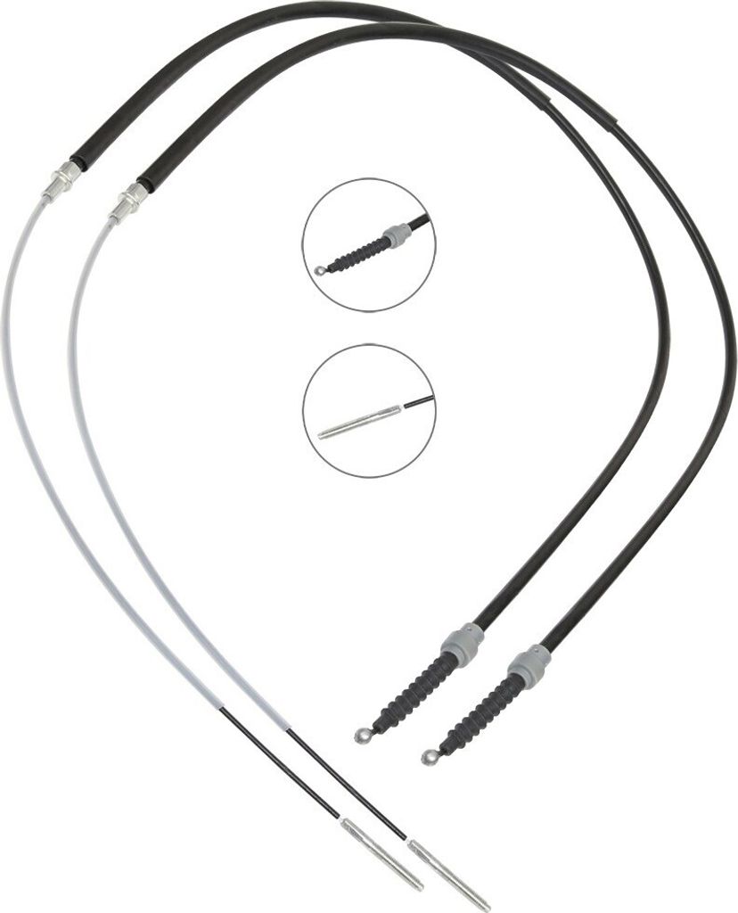 RIDEX Handbremsseil Seilzug Feststellbremse für VW GOLF II Produktbild 