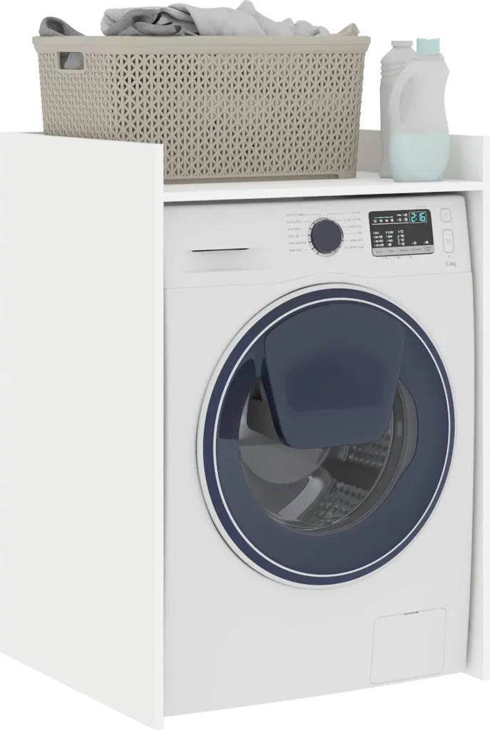 vidaXL Mobile lavatrice bianco 67,5 x 62 x 97 cm Materiale ligneo - 2