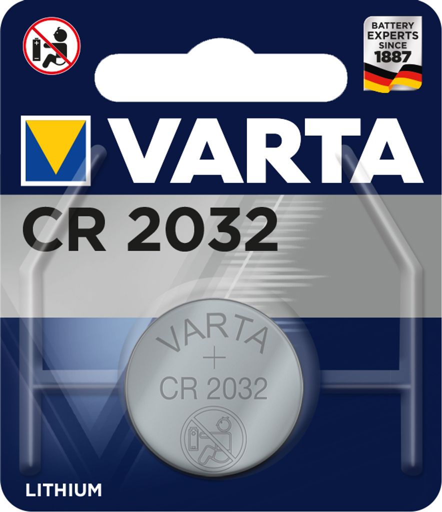 1 x Varta CR2032 3V Batterien Knopfzelle Frische Markenqualität Knopfzellen 