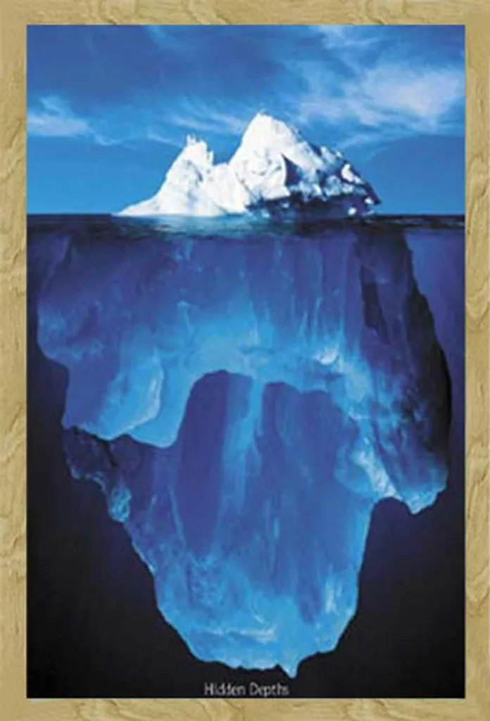 Affiche de Motivation Iceberg Shinsuke Cadre Interchangeable en Hêtre
