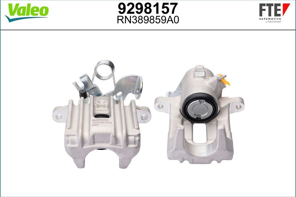 FTE Bremssattel Hinten Links für AUDI A4 Avant (8ED, B7) Ø38mm Grau 9298157
