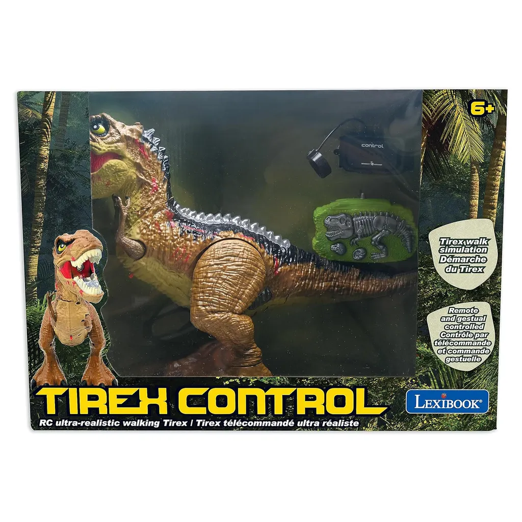 Jouet Dinosaure Télécommandé T-Rex Articulé avec Effets Sonores