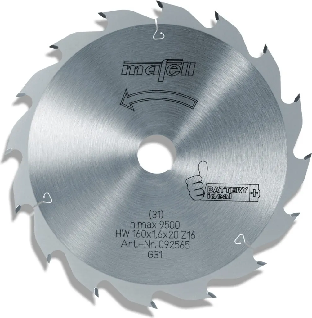 Lame de scie circulaire universelle 160mm pour bois et batterie
