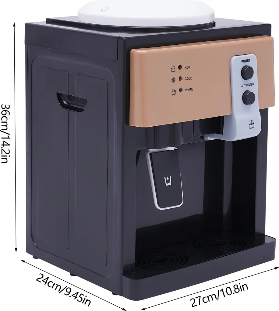 Erogatore d'acqua, acciaio inossidabile, 360x240x270 mm, compatibile con secchi da 3,5 L a 18,9 L, potenza di riscaldamento 550 W, potenza di raffreddamento 75 W - 2