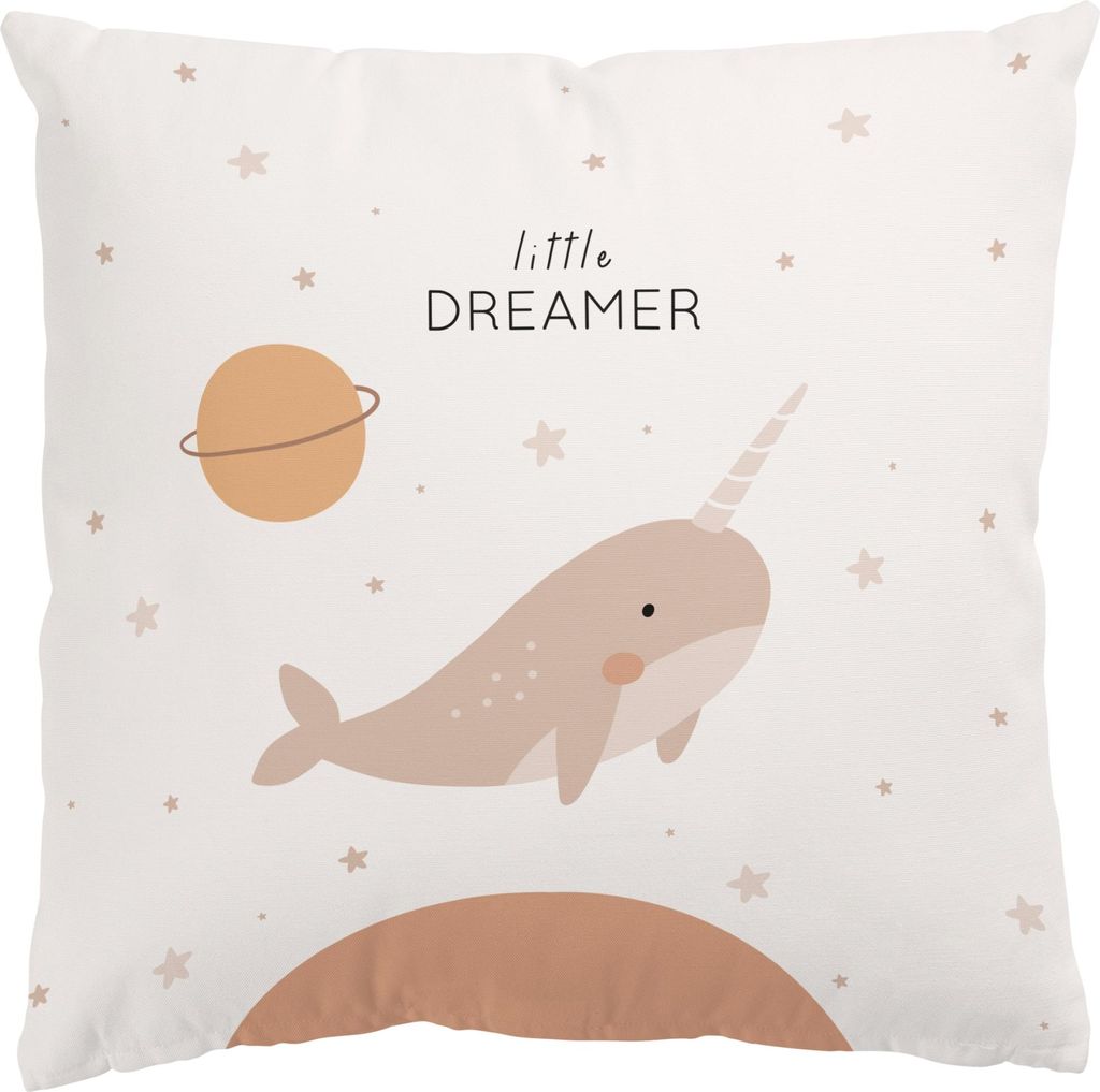 Dekokissen Tiere drinnen / Indoor Zierkissen Samt waschbar Design beige Illustration Sofakissen ohne Füllung