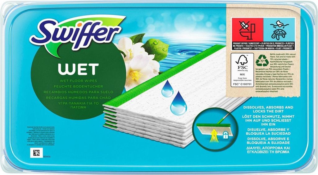 Swiffer 309949, Mop na jednorazové použitie, Biela, Obrázok produktu 