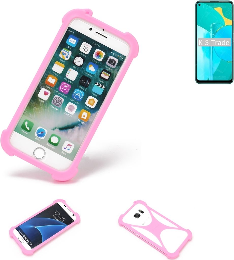 K-S-Trade Handy Hülle kompatibel mit Huawei Honor 30S Schutz Hülle Bumper Silikon Schutz Hülle Cover Case Silikoncase Silikonbumper TPU Softcase