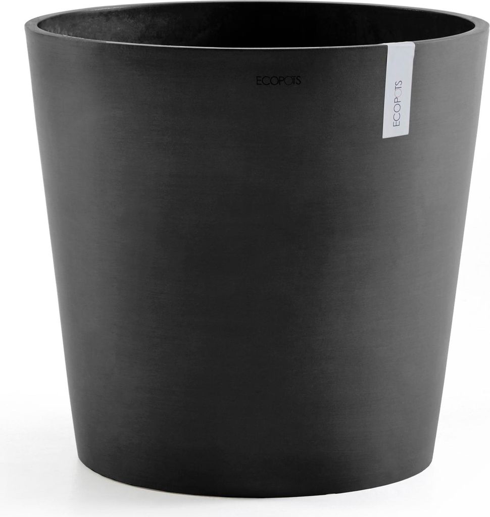 Pflanztopf Ecopots Amsterdam Kunststoff Ø 50 cm H 43,8 cm dunkelgrau