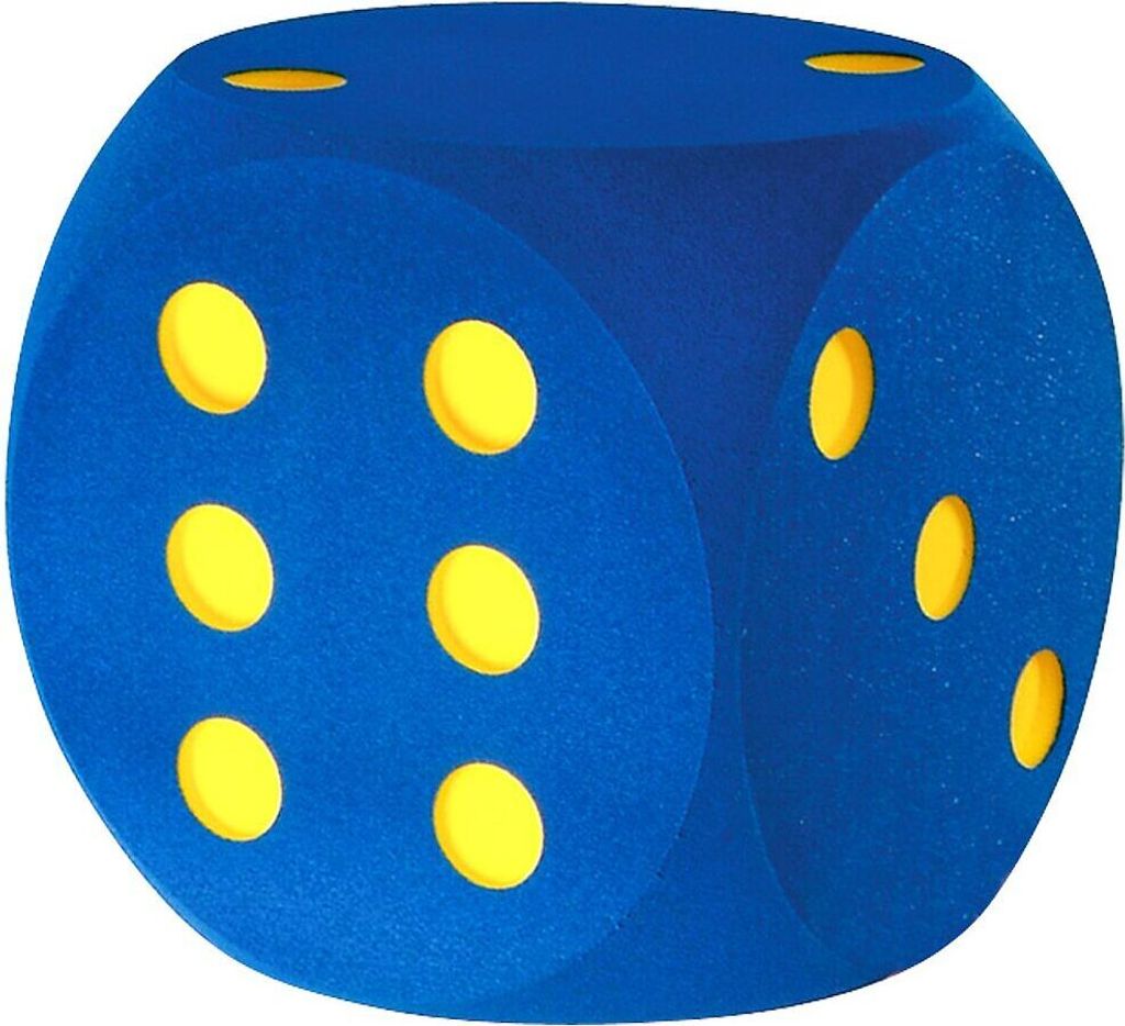 Volley Schaumstoffwürfel, Blau, 50 cm