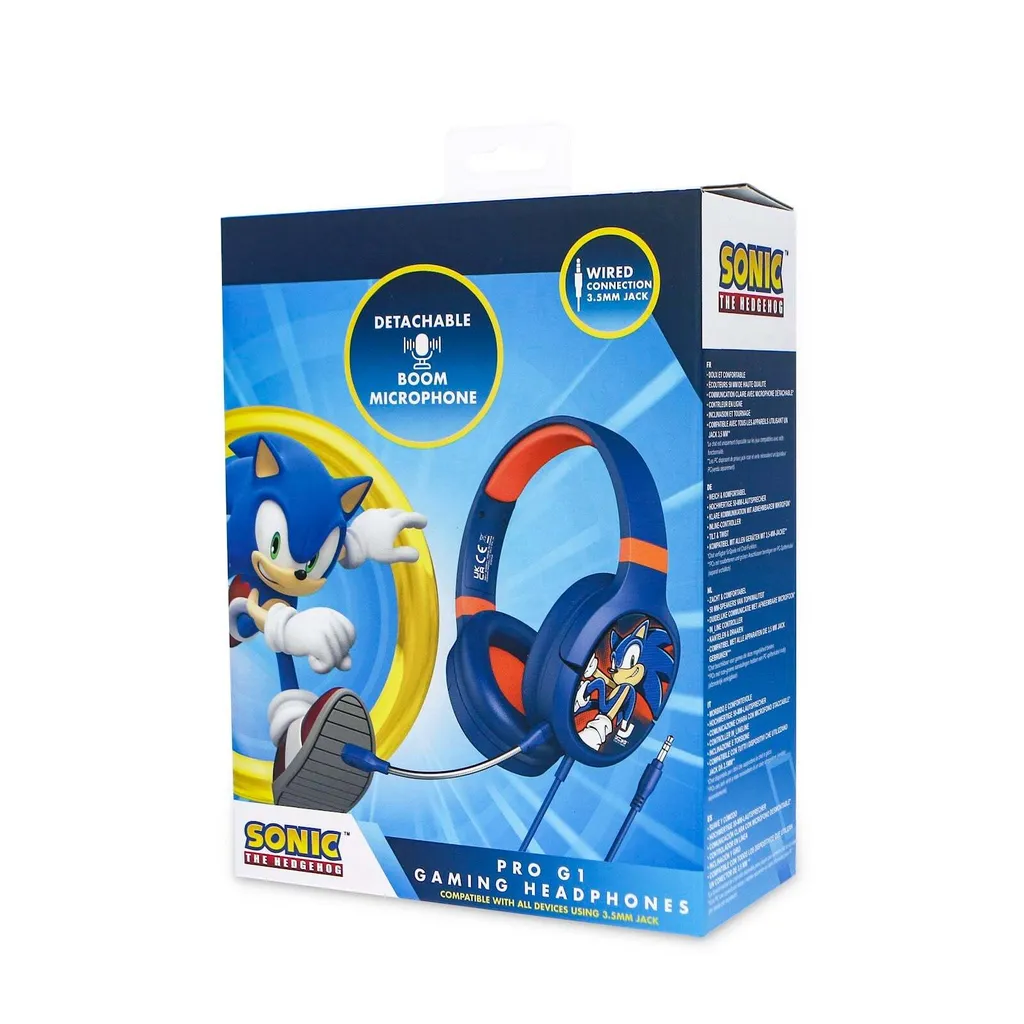 Casque Gaming Sonic the Hedgehog Pro G1 pour Jouer sur Switch et Console