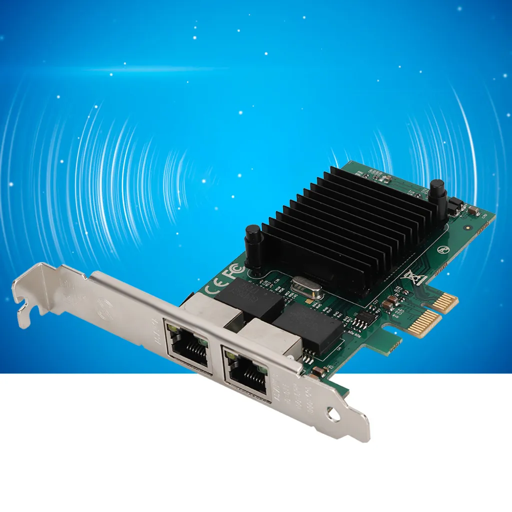 Carte réseau PCI-E Gigabit Ethernet avec puce haute performance 1Gbps