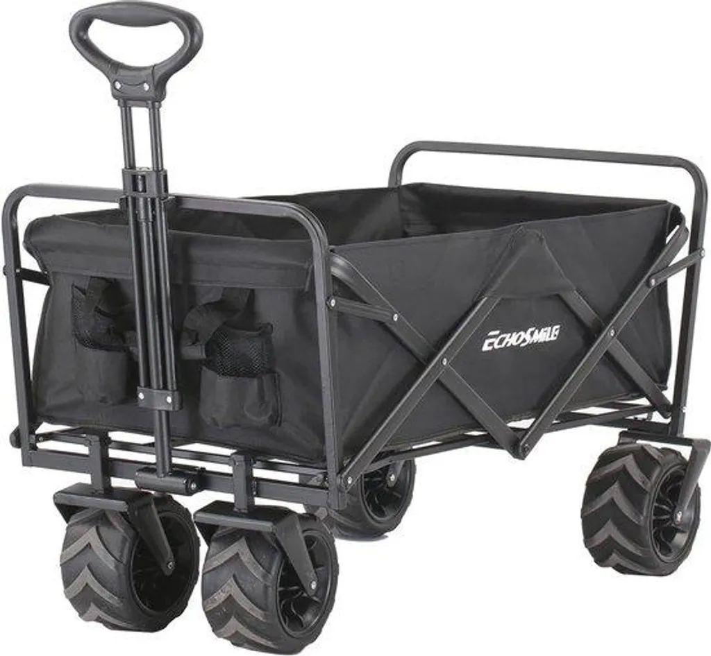 Chariot extérieur 160kg avec roues 360° et poignée télescopique