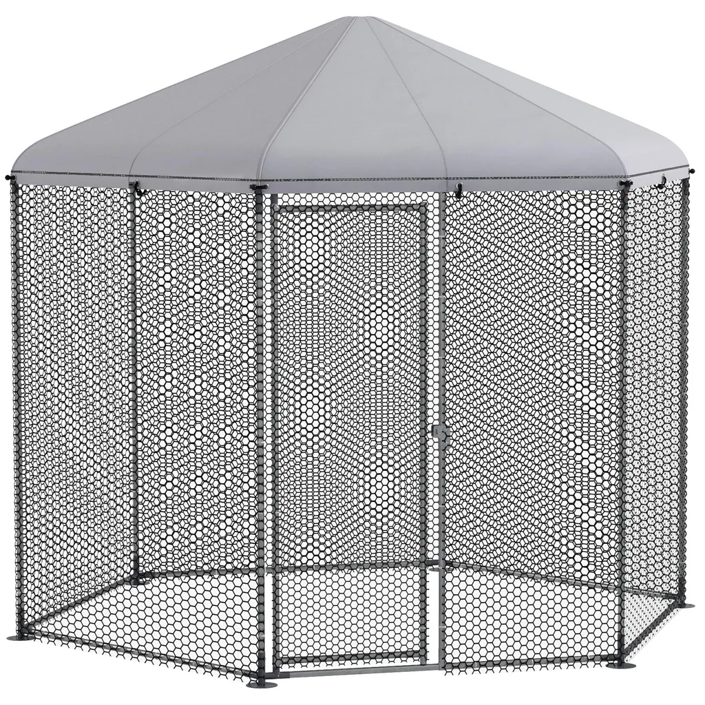 Parc de promenade pour poules 5m2 idéal jardin sécurisé 2,8L x 2,45l m